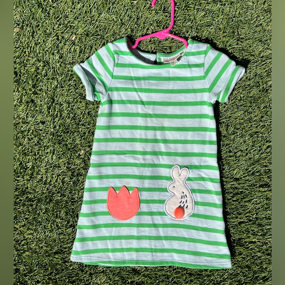 3T dress with bunny and flower. So cute!